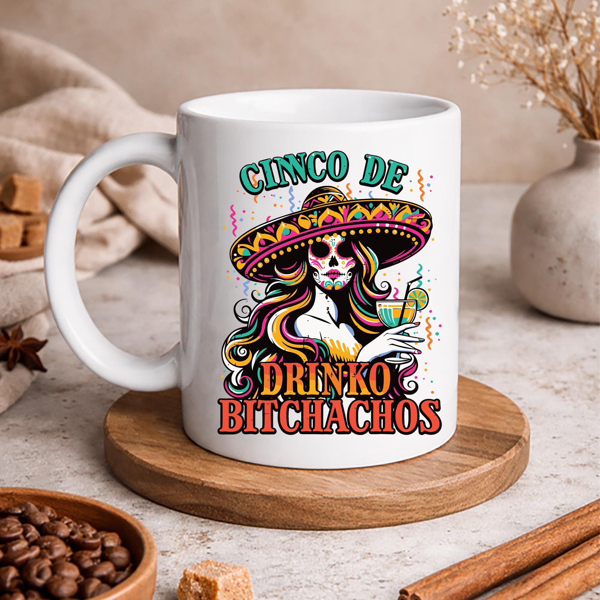 Cinco De Mayo Woman Sugar Skull Fiesta Party Mexican SVG PNG 3 Cinco De Mayo Woman Sugar Skull Fiesta Party Mexican SVG PNG - Image 3