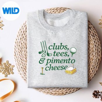Alternative view of Clubs Tees Pimento Cheese Funny Golf Lover SVG PNG