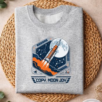 Alternative view of Copy Moon Joy Statement with Full Moon SVG PNG