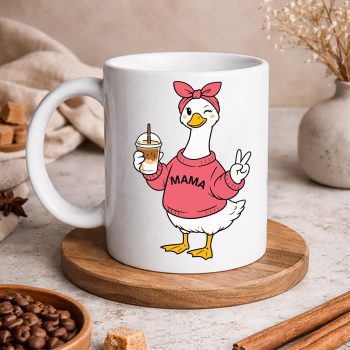 CoquetteGooseMamaDrinkingCoffeemug
