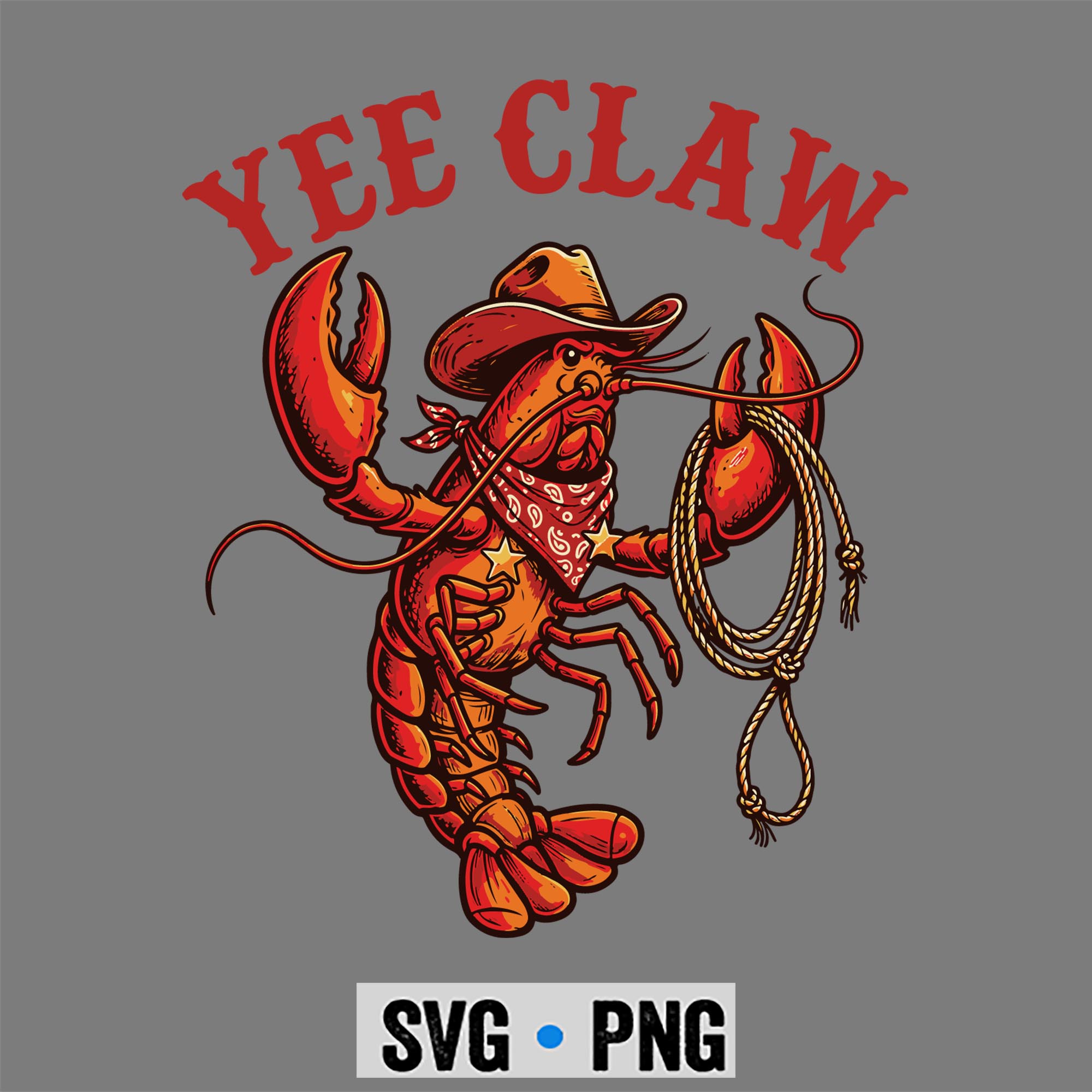 Crawfish Cowboy Yee Claw Crayfish Lobster SVG PNG 1 Crawfish Cowboy Yee Claw Crayfish Lobster SVG PNG