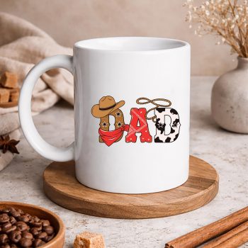 DadWesternFamilyMatchingBirthdayCowboyCowgirlmug