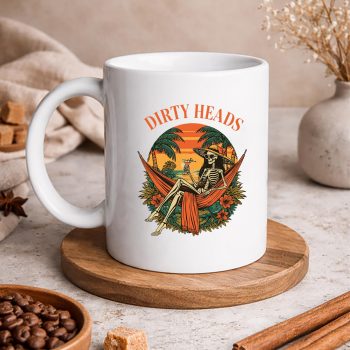 DirtyHeadsSkeletonWomenBeachSummerVacationmug