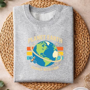 Alternative view of Earth Day Shirt Planet Handle with Care Earth SVG PNG