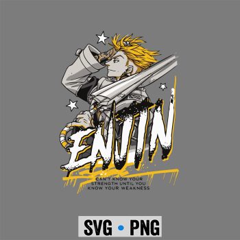 Enjin Portrait Outline with Stars SVG PNG