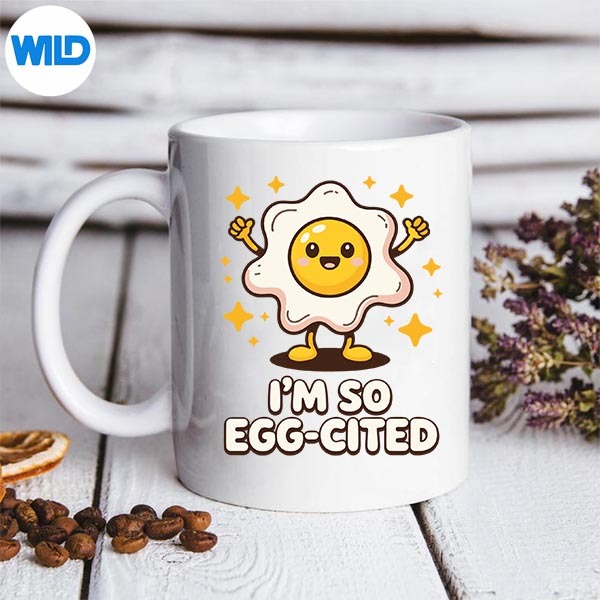 Funny Egg Lover Art Im So Eggcited SVG PNG 3 Funny Egg Lover Art Im So Eggcited SVG PNG - Image 3