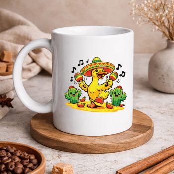 FunnyGooseSombreroMaracasCincoDeMayoFiestamug