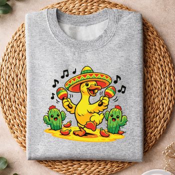 Alternative view of Funny Goose Sombrero Maracas Cinco De Mayo Fiesta SVG PNG