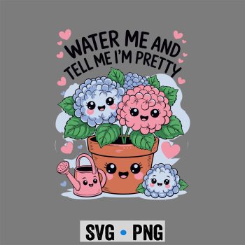 Funny Hydrangea Flower Lady Plant Lady Florist Era SVG PNG