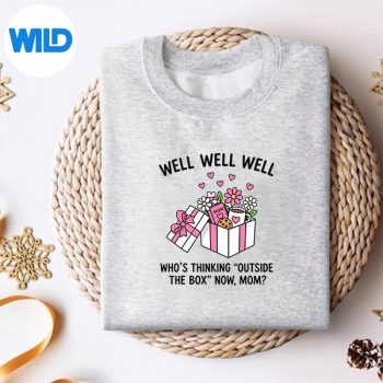 Alternative view of Funny Mothers Day Box Thinking Outside The Box Mom Sarcastic Motherhood Quote SVG PNG