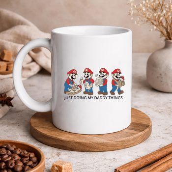 Fatherhood, Funny New Dad Super Mario Daddy Baby Shower Fathers Day SVG PNG 5 FunnyNewDadSuperMarioDaddyBabyShowerFathersDaymug