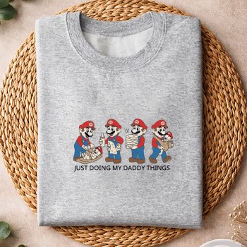 Fatherhood, Funny New Dad Super Mario Daddy Baby Shower Fathers Day SVG PNG 4 FunnyNewDadSuperMarioDaddyBabyShowerFathersDaysweater
