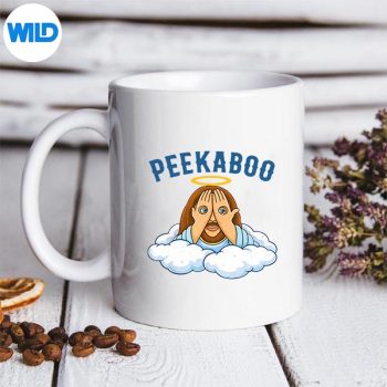 FunnyPeekABooJesusLookingmug