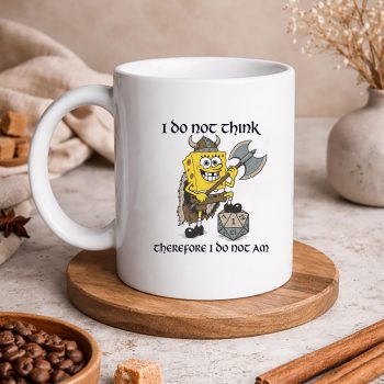 Gaming, Funny Sponge Bob Viking Gamer I Do Not Think Therefore I Do Not Am SVG PNG 5 FunnySpongeBobVikingGamerIDoNotThinkThereforeIDoNotAmmug