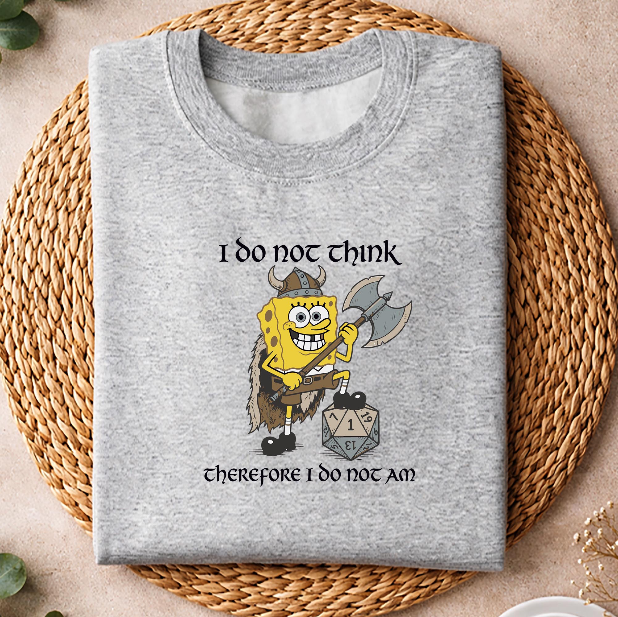 Gaming, Funny Sponge Bob Viking Gamer I Do Not Think Therefore I Do Not Am SVG PNG 2 Gaming, Funny Sponge Bob Viking Gamer I Do Not Think Therefore I Do Not Am SVG PNG - Image 2