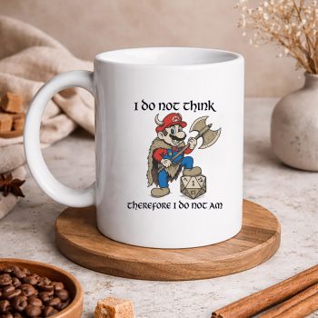 Gaming, Funny Super Mario Viking Gamer I Do Not Think Therefore I Do Not Am SVG PNG 5 FunnySuperMarioVikingGamerIDoNotThinkThereforeIDoNotAmmug