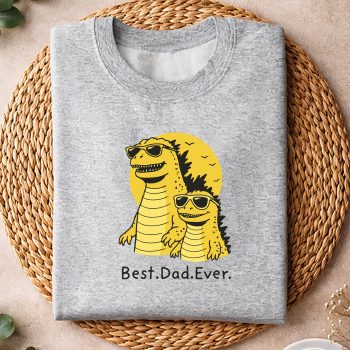 Alternative view of Godzilla Father and Son Sunglasses Best Dad Ever SVG PNG