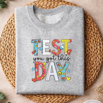 Alternative view of Groovy Test Day Rock The Test You Got This Teacher Student SVG PNG