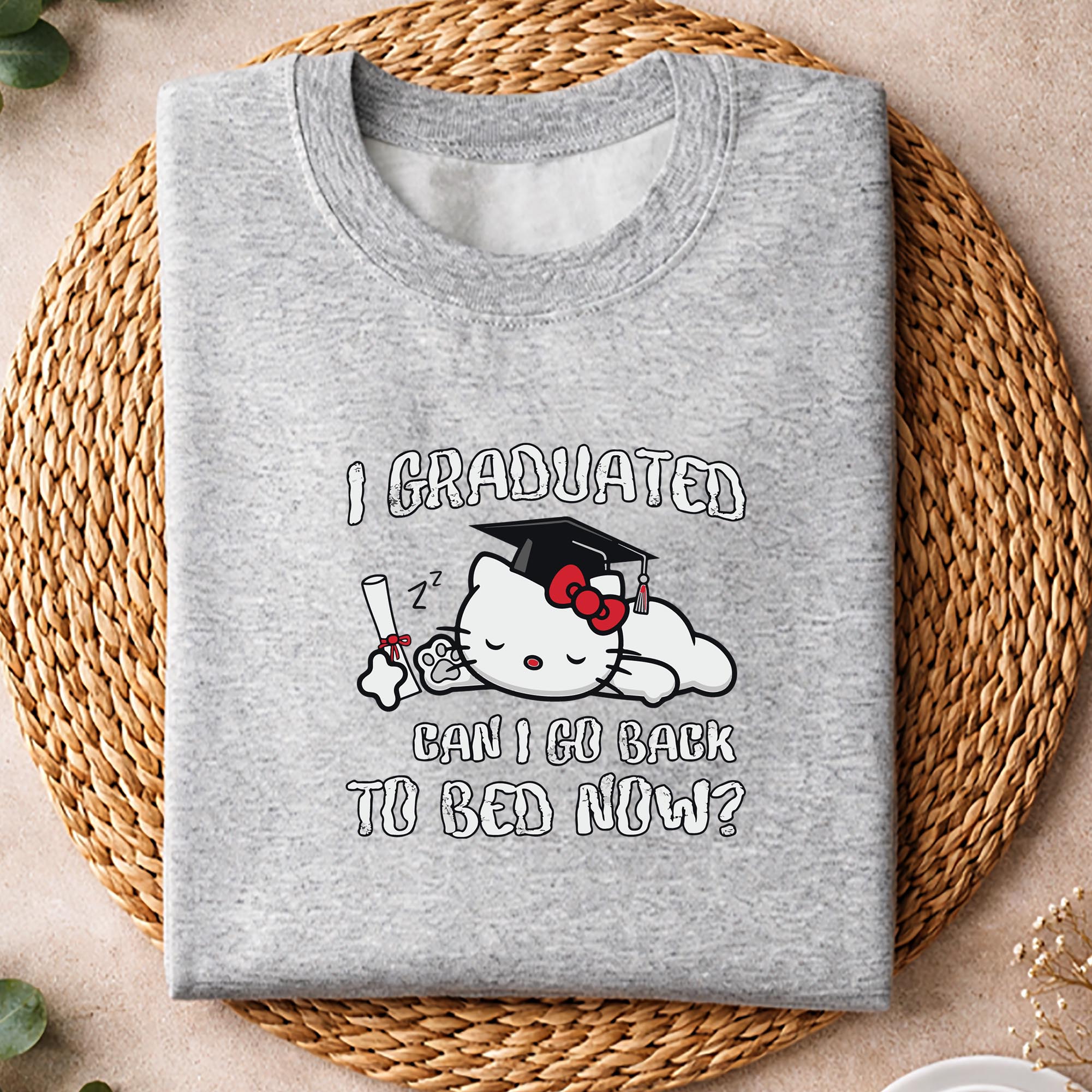 Graduation, Hello Kitty Graduation Kindergarten Graduated Can I Go Back To Bed Now SVG PNG 2 Graduation, Hello Kitty Graduation Kindergarten Graduated Can I Go Back To Bed Now SVG PNG - Image 2