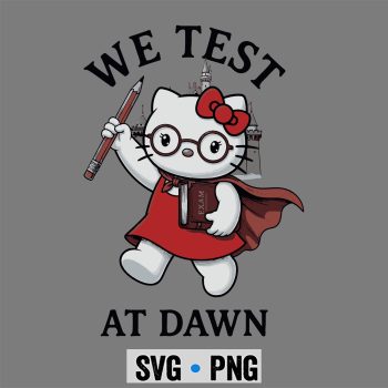 Hello Kitty Test Day Coordinator Teacher Testing Day Exam SVG PNG