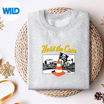 Alternative view of Hoist The Cone Funny Baseball Meme SVG PNG