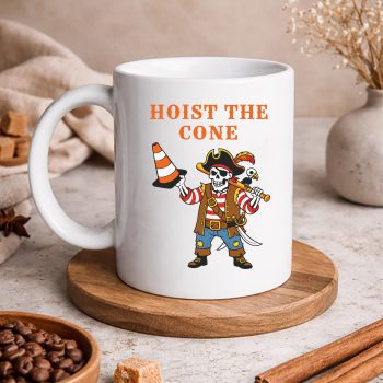 HoistTheConeFunnyPirateSkeletonHoistTheConeMememug