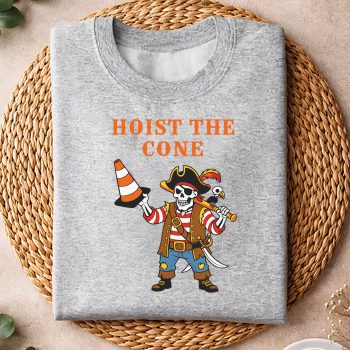 Alternative view of Hoist The Cone Funny Pirate Skeleton Hoist The Cone Meme SVG PNG