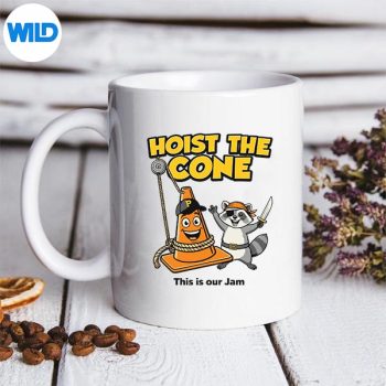 HoistTheConeFunnyRaccoonMememug