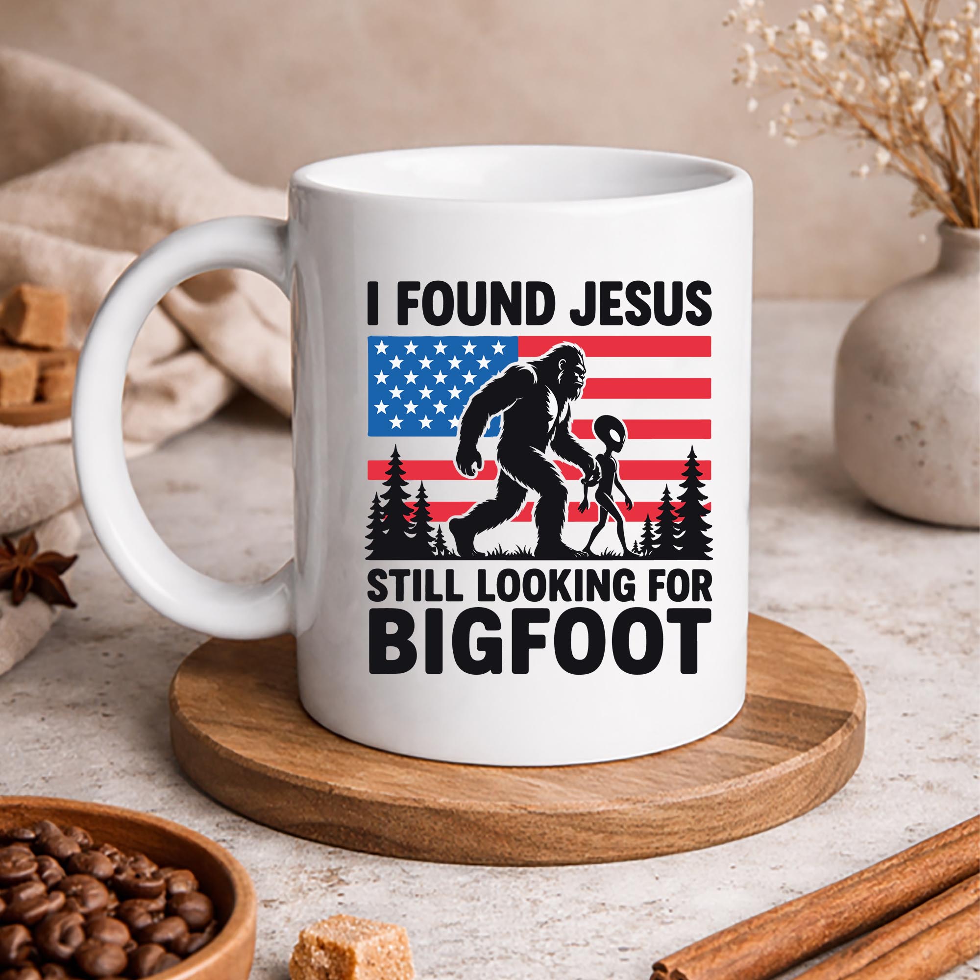 Bigfoot, I Found Jesus Still Looking for Bigfoot Alien Retro USA Flag SVG PNG 3 Bigfoot, I Found Jesus Still Looking for Bigfoot Alien Retro USA Flag SVG PNG - Image 3