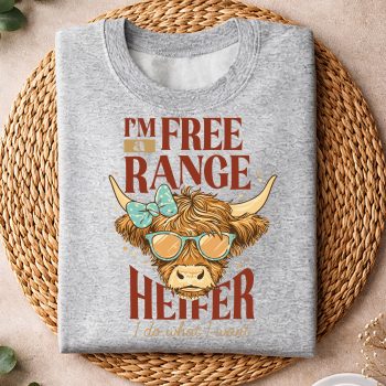 Alternative view of Im a Free Range Heifer I Do What I Want SVG PNG