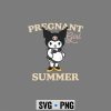 Pregnancy, Kuromi Mom Pregnant Girl Summer Funny Baby Announcement SVG PNG 7 KuromiMomPregnantGirlSummerFunnyBabyAnnouncement