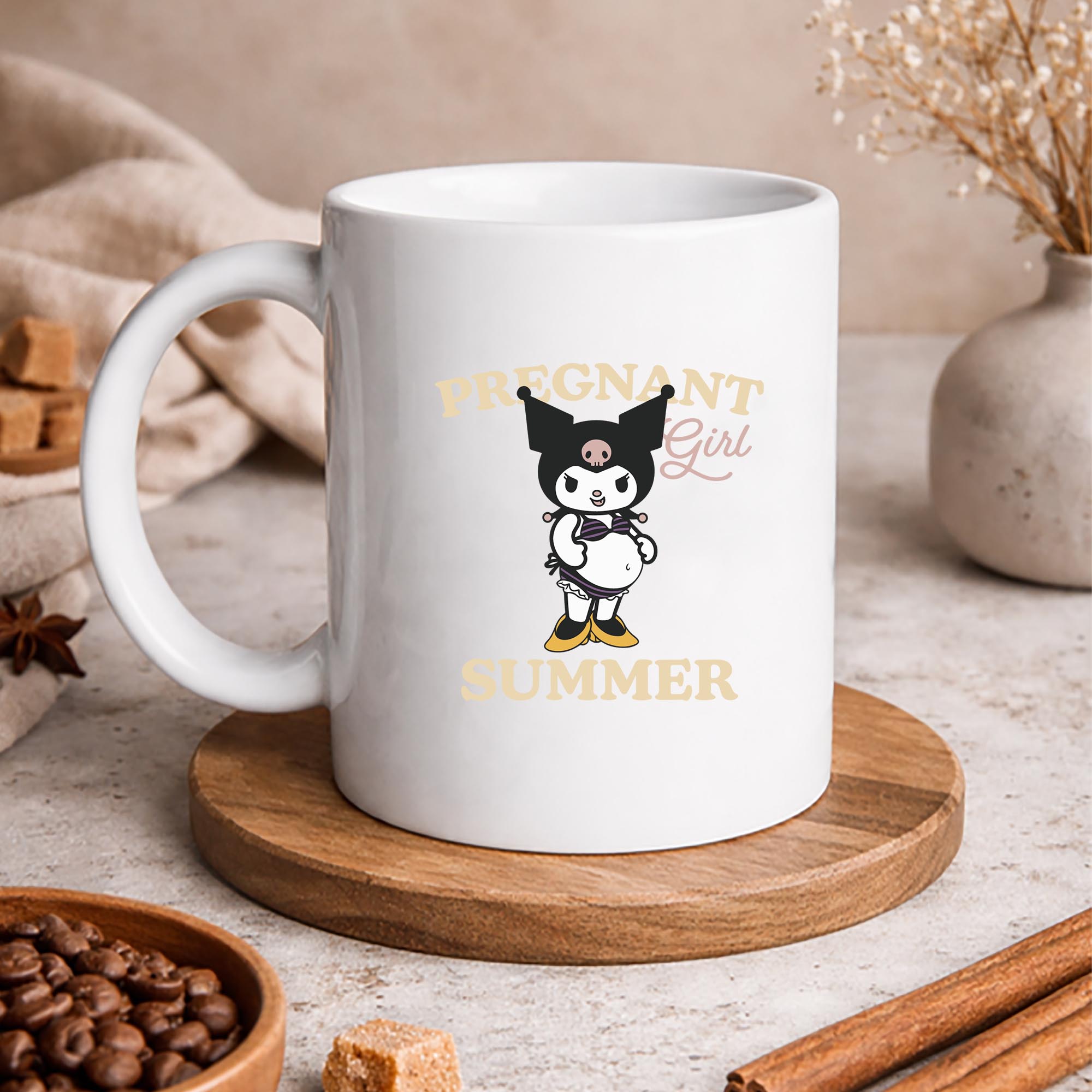 Pregnancy, Kuromi Mom Pregnant Girl Summer Funny Baby Announcement SVG PNG 3 Pregnancy, Kuromi Mom Pregnant Girl Summer Funny Baby Announcement SVG PNG - Image 3
