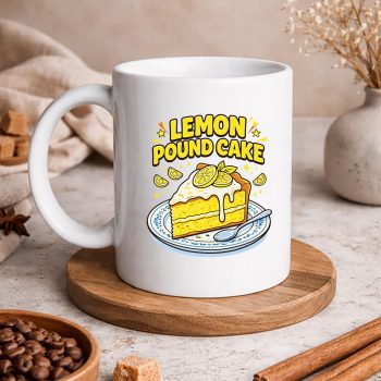 LemonPoundCakeSliceRetroDessertmug
