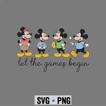 Let The Games Begin Field Day Mickey Disney Teacher Student SVG PNG
