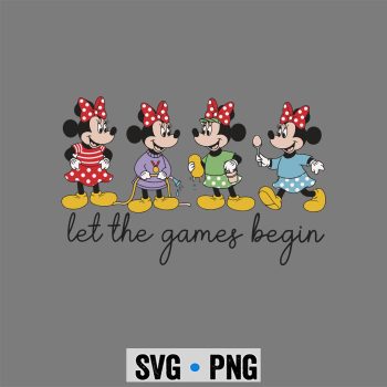 Let The Games Begin Field Day Minnie Disney Teacher Student SVG PNG