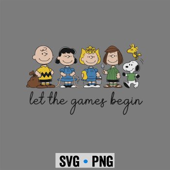 Let The Games Begin Field Day Peanuts Snoopy Teacher Student SVG PNG