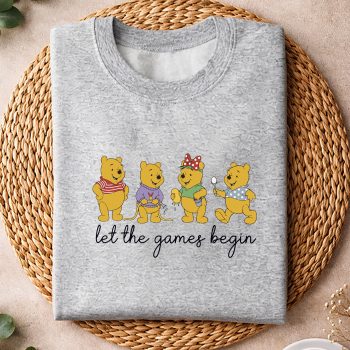 Alternative view of Let The Games Begin Field Day Pooh Bear Teacher Student SVG PNG