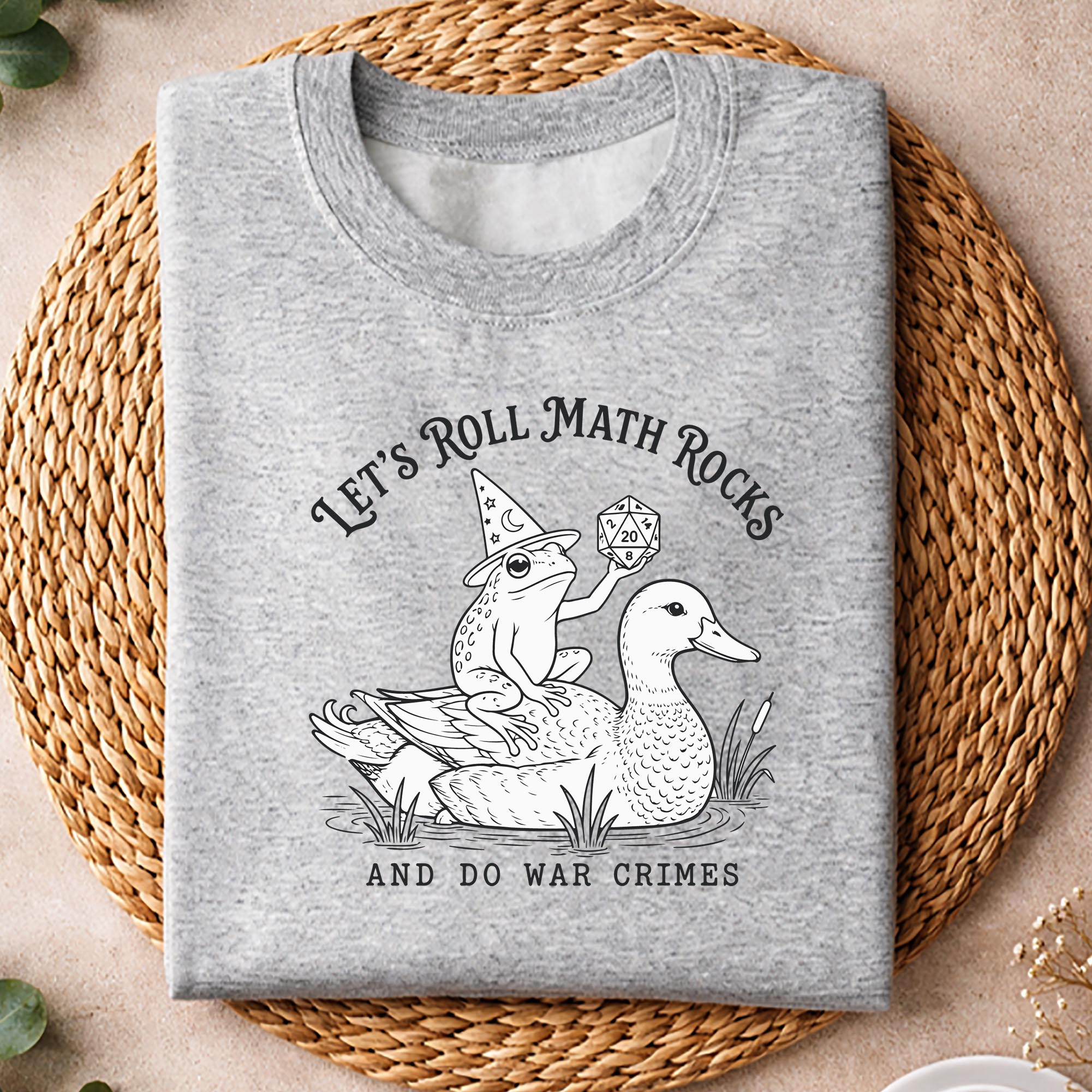 Lets Roll Math Rocks and Do War Crimes Frog Gamer SVG PNG 2 Lets Roll Math Rocks and Do War Crimes Frog Gamer SVG PNG - Image 2