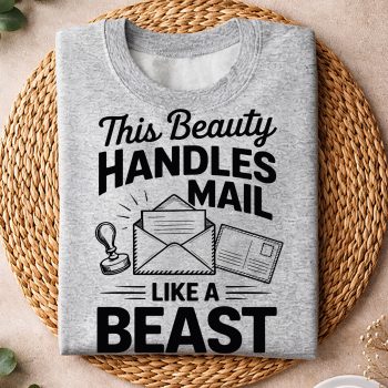 Alternative view of Mail Lady Mail Carrier Postal Worker Handles Mail Like A Beast SVG PNG