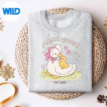 Alternative view of Mama Goose Mothers Day Silly Goose Motherhood SVG PNG