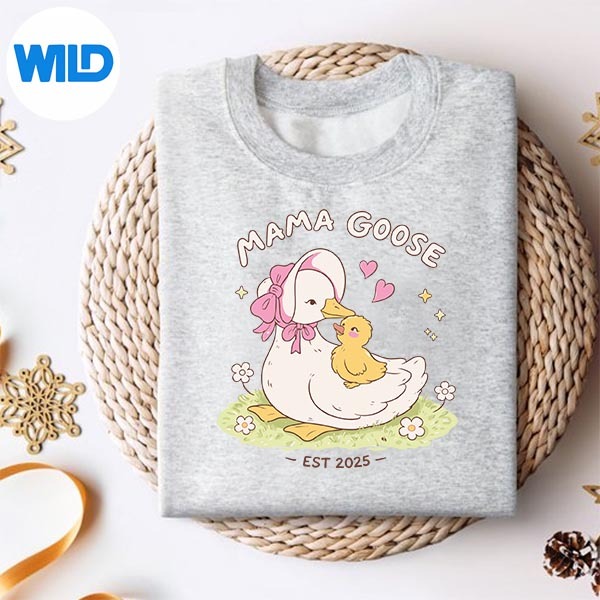 Mama Goose Mothers Day Silly Goose Motherhood SVG PNG 2 Mama Goose Mothers Day Silly Goose Motherhood SVG PNG - Image 2