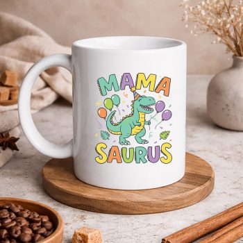 Mamasaurus Mama Mom T Rex Dinosaur Birthday Crew SVG PNG 5 MamasaurusMamaMomTRexDinosaurBirthdayCrewmug