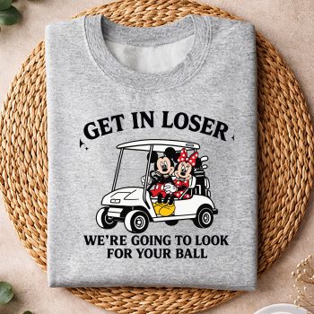 Alternative view of Mickey And Minnie Golf Get in Loser We Are Going to Look for Your Ball Funny SVG PNG