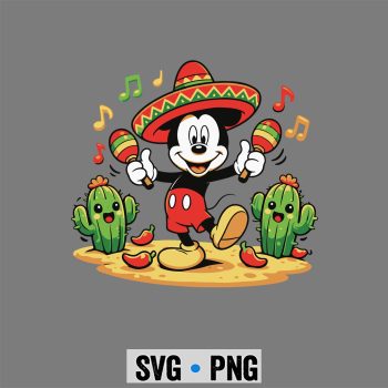 Classic Shop 23 Mickey Mexican Cinco De Mayo SVG PNG