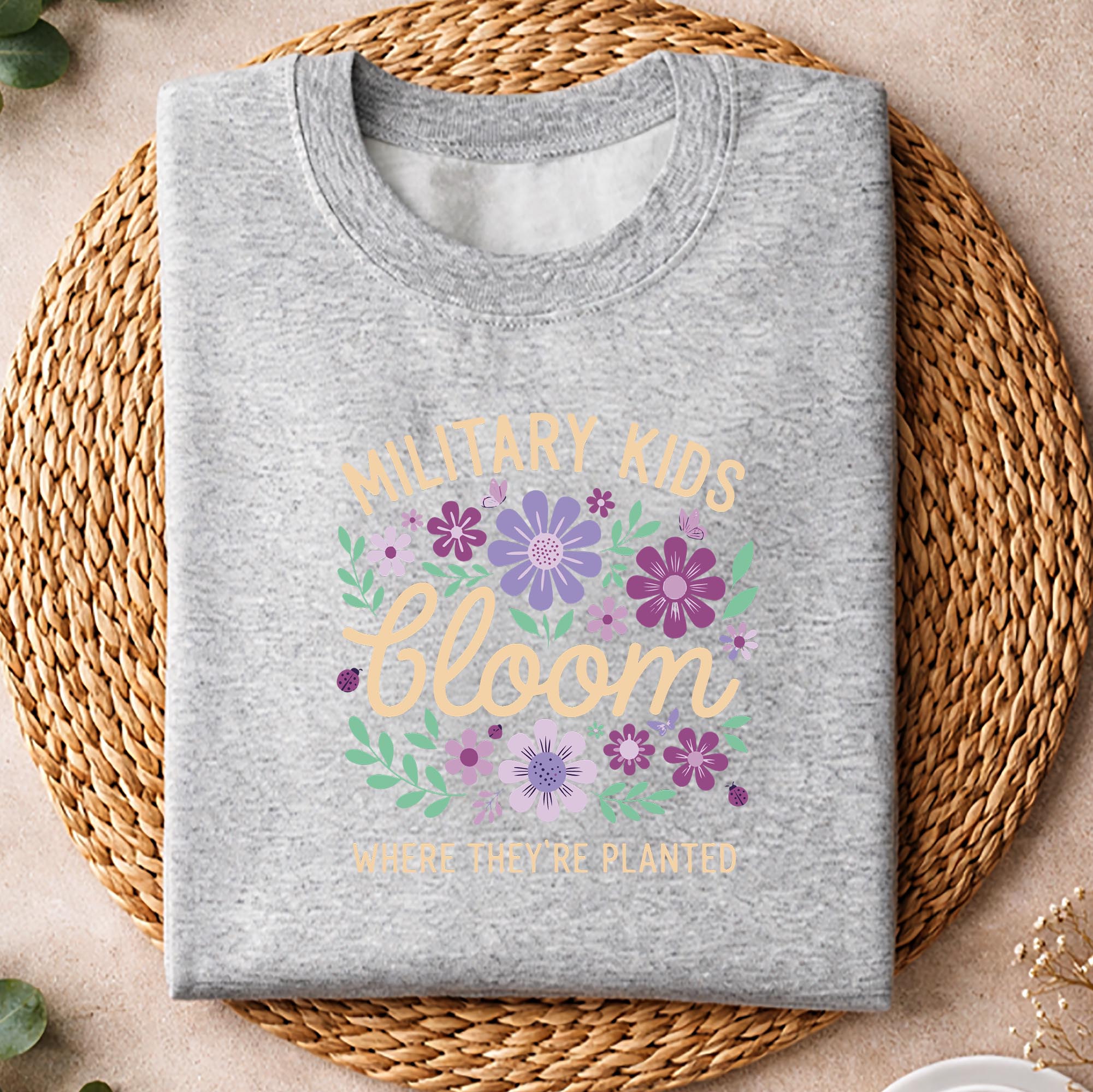 Military Kid Dandelion Bloom Where They Are Planted Purple Up SVG PNG 2 Military Kid Dandelion Bloom Where They Are Planted Purple Up SVG PNG - Image 2