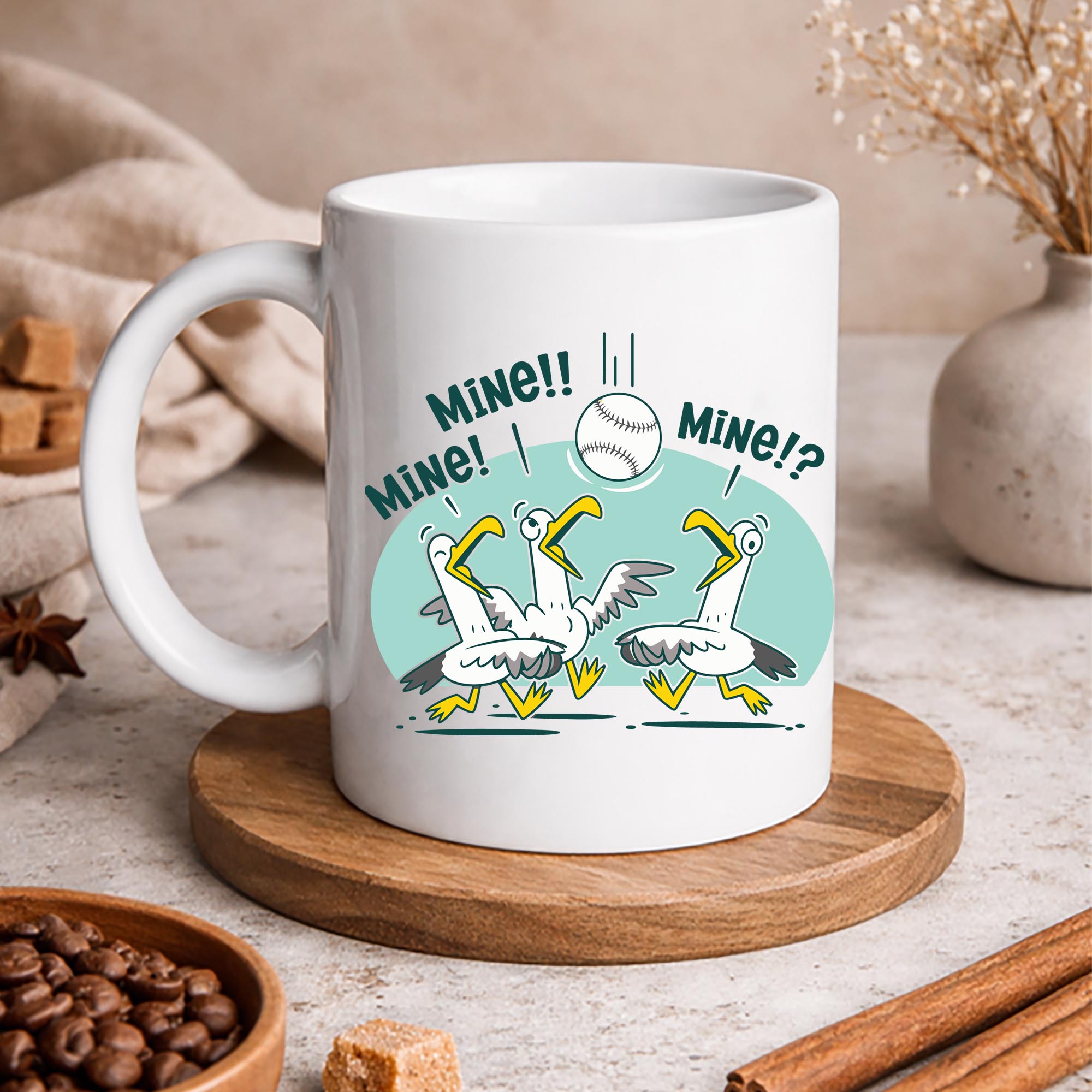 Mine Seagull Funny Bird Playing Baseball SVG PNG 3 Mine Seagull Funny Bird Playing Baseball SVG PNG - Image 3