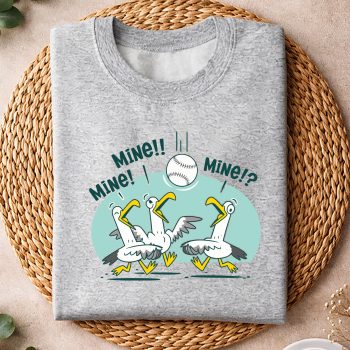 Mine Seagull Funny Bird Playing Baseball SVG PNG 4 MineSeagullFunnyBirdPlayingBaseballsweater