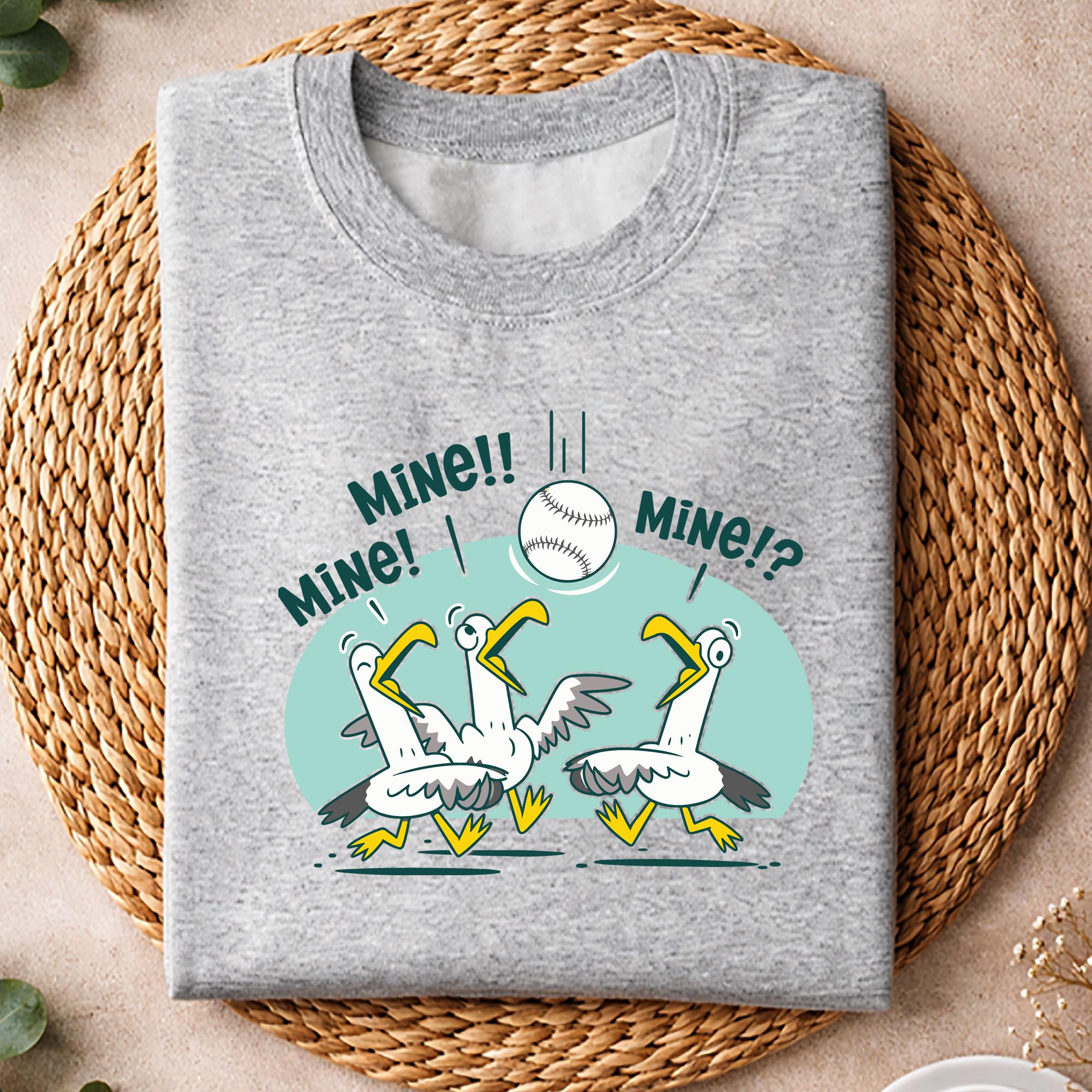 Mine Seagull Funny Bird Playing Baseball SVG PNG 2 Mine Seagull Funny Bird Playing Baseball SVG PNG - Image 2