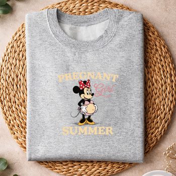Alternative view of Pregnancy, Minnie Mom Pregnant Girl Summer Funny Baby Announcement SVG PNG