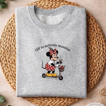 Alternative view of Minnie Off to Actively Monitor Funny Testing Day Teacher SVG PNG